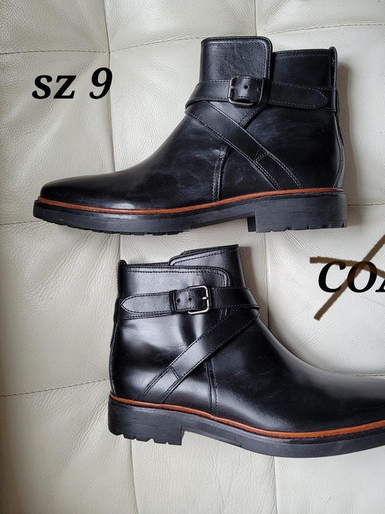 Coach Other - Coach Men's Black Leather Buckle Ankle Boots